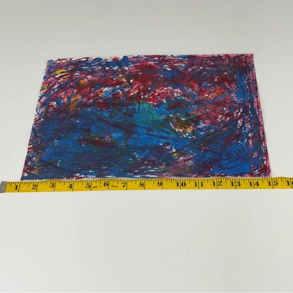 Abstract Blue and Red Art